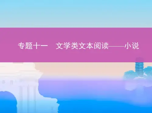 2019高考专题复习:文学类文本阅读——小说