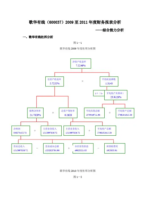 歌华有线财务报表分析网测四