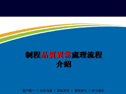 品质异常处理流程