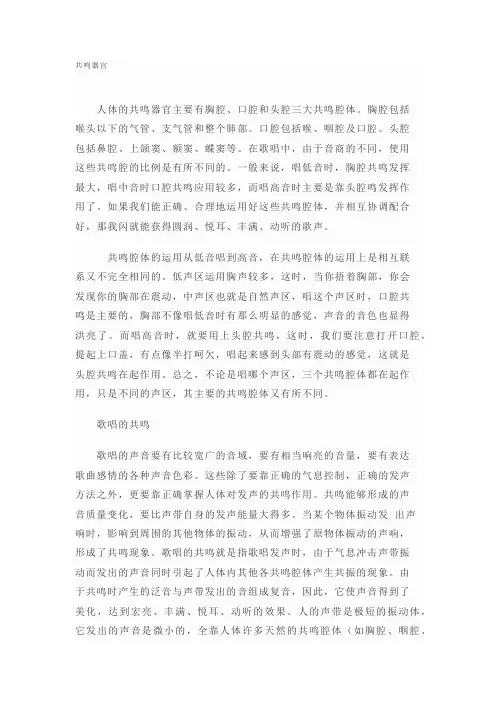 共鸣腔体