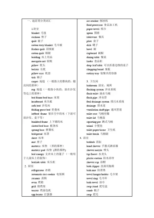 电影英语词汇