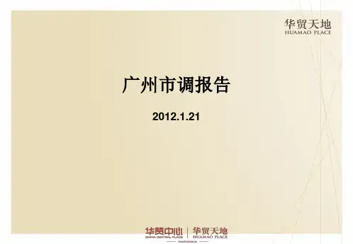 广州商场市调报告