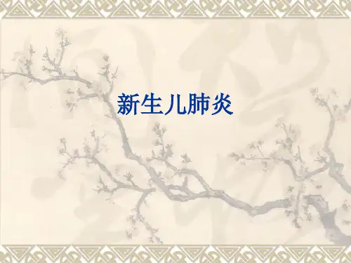 新生儿肺炎 PPT精品课件