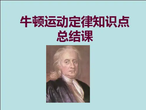 牛顿运动定律知识点