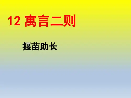 【部编版】揠苗助长PPT完美课件3