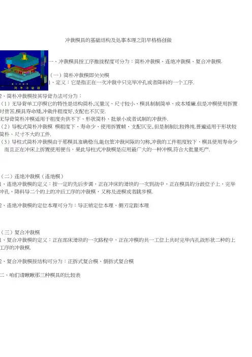 冲压模具的基本结构及工作原理 2
