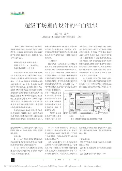 超级市场室内设计的平面组织