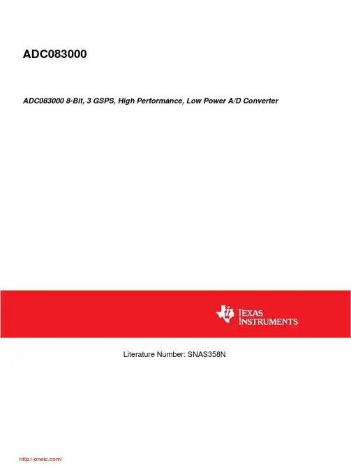 ADC083000CIYBNOPB;中文规格书,Datasheet资料