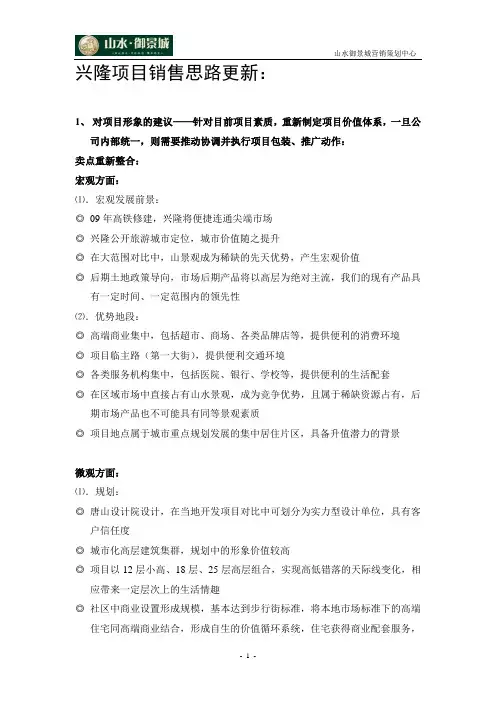 项目销售思路(新)