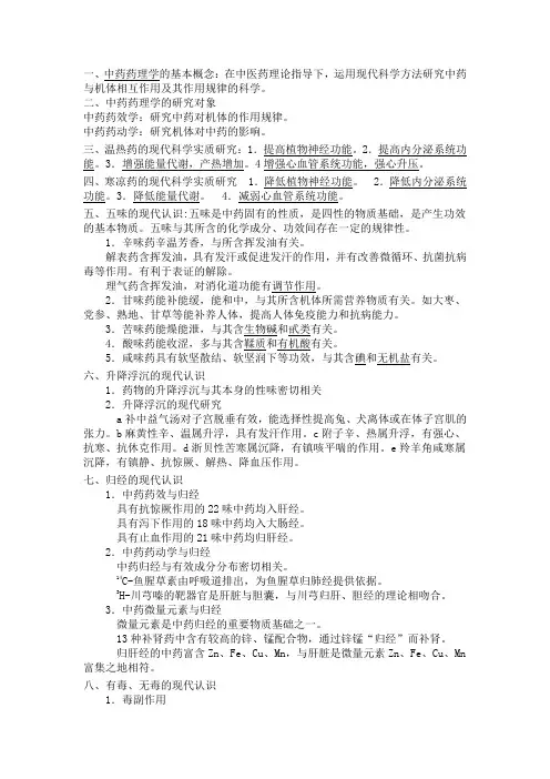中药药理学 2