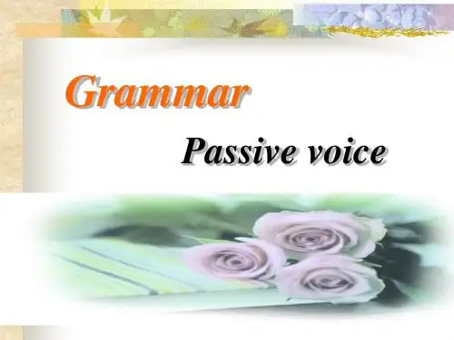 Passive voice