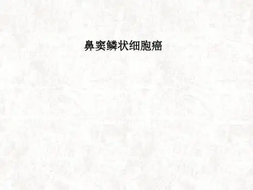 鼻窦鳞状细胞癌课件