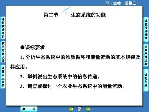 《第二节 生态系统的功能》课件