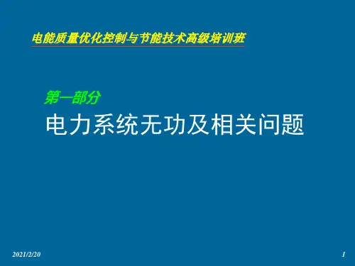 电能质量优化控制与节能技术培训课件.pptx