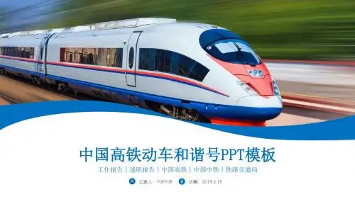 中国高铁动车和谐号模板