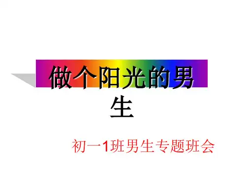 男生主题班会 (共26张)