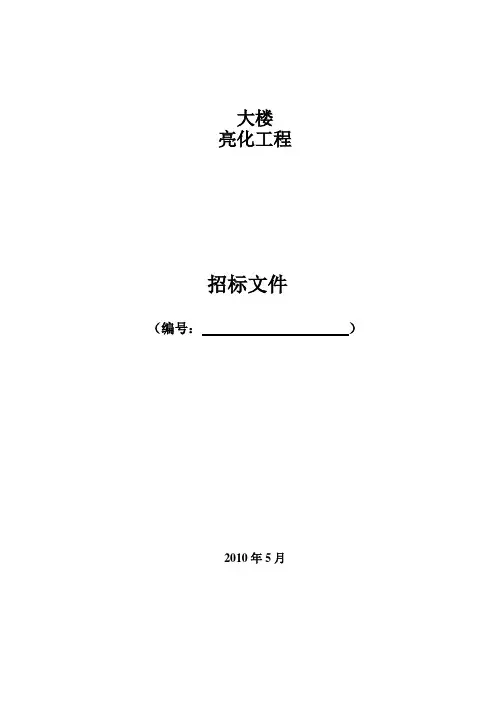 亮化工程标书