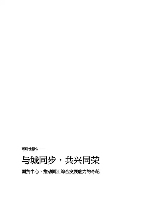 城市综合体发展可行性研究报告