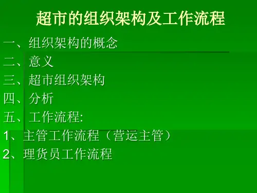 超市的组织架构及工作流程.pptx