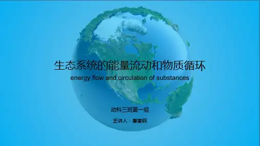 生态系统的能量流动和物质循环