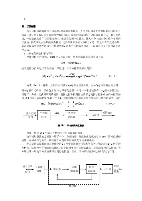 提取载波