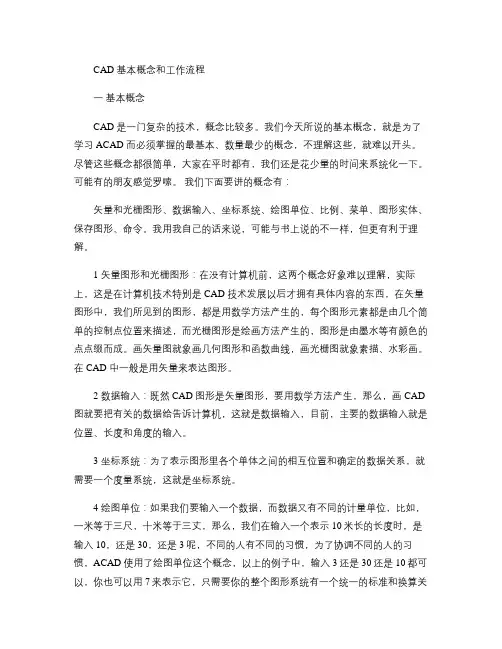 CAD基本概念和工作流程汇总 2