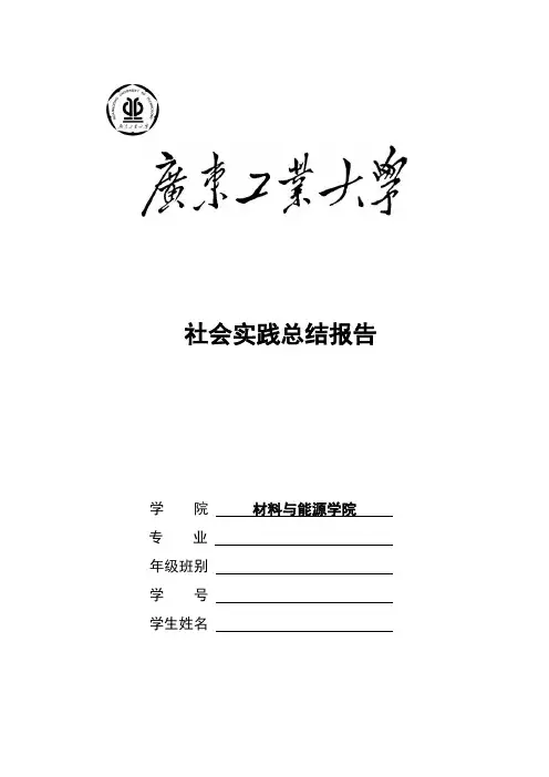 实践报告模板