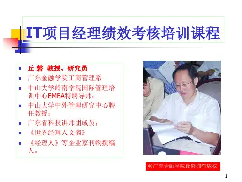 IT高级项目经理绩效考核