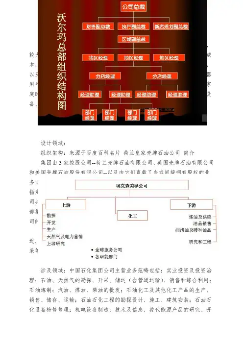 X年世界500强企业组织架构