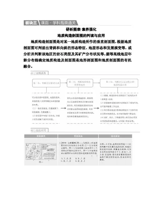 2017届高考地理一轮课后通关：1-4-2 山地的形成 含解析
