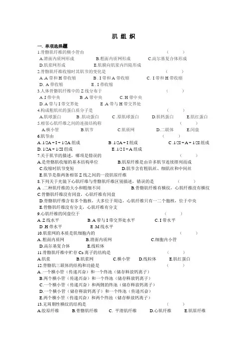 5肌 组 织