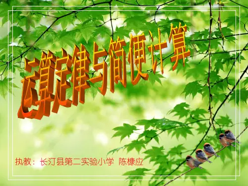 运算定律与简便计算
