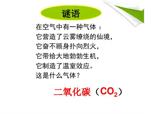二氧化碳的实验室制取与性质