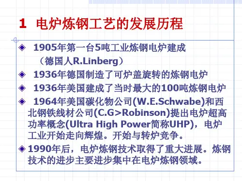 电弧炉炼钢工艺技术与设备