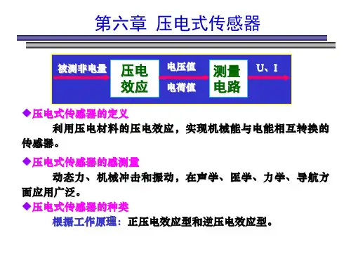 传感器原理及应用-第6章 - 压电式传感器