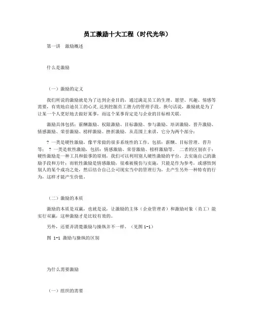 员工激励十大工程(时代光华)