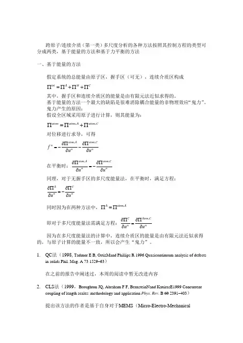 多尺度方法综述