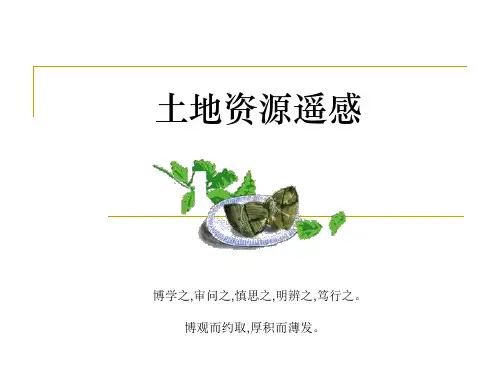 遥感课程总结