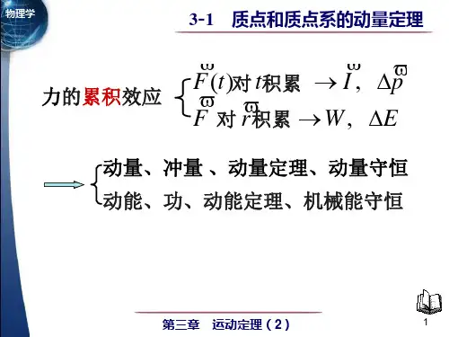 3-1 质点和质点系的动量定理