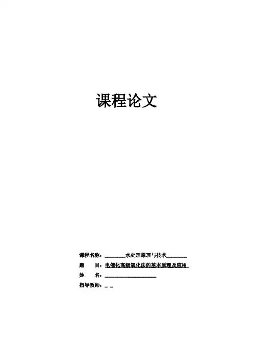 (完整)电催化高级氧化废水处理