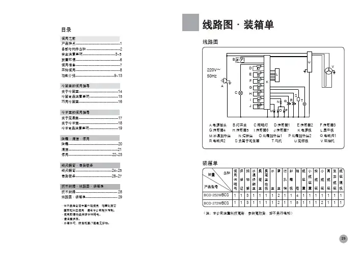 Refrigerator Manual(2)说明书