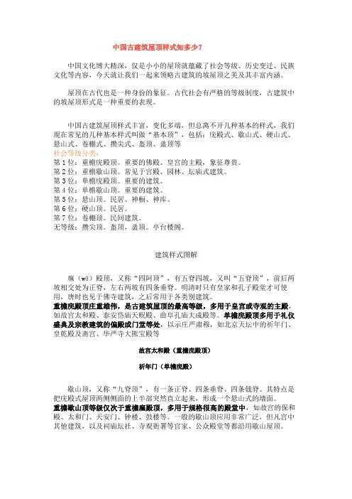 中国古建筑屋顶样式 2