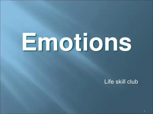 情绪英文介绍emotion(课堂PPT)