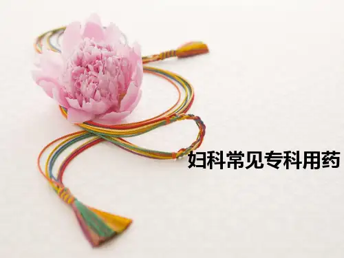 妇科常用专科用药