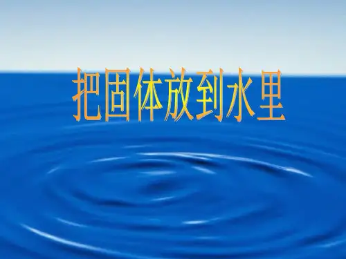 三年级下册科学课件-把固体放到水里(4)苏教版