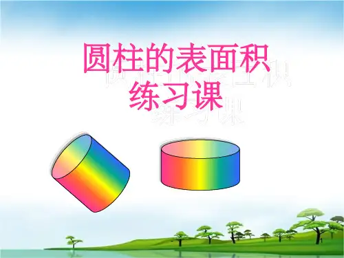 圆柱的表面积练习课,公开课课件,好ppt