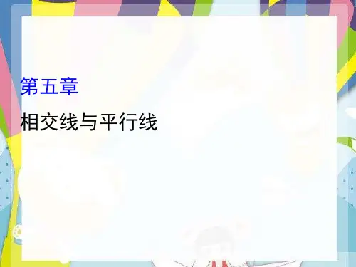 2021年七年级数学下册第五章相交线与平行线课件(新人教版)