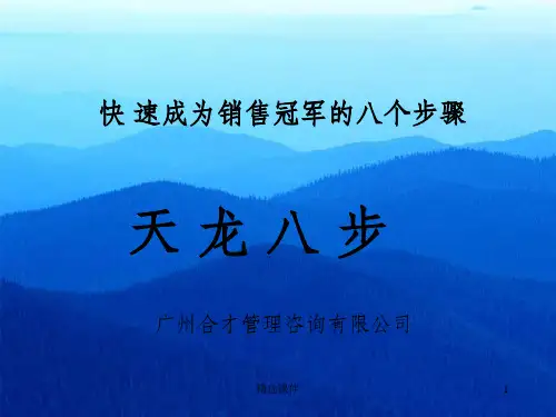 销售的八个阶段