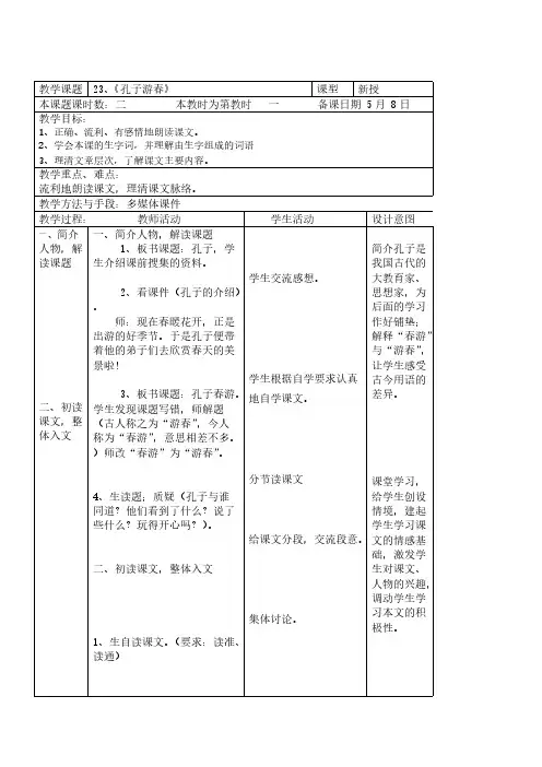 [VIP专享]23 《孔子游春》