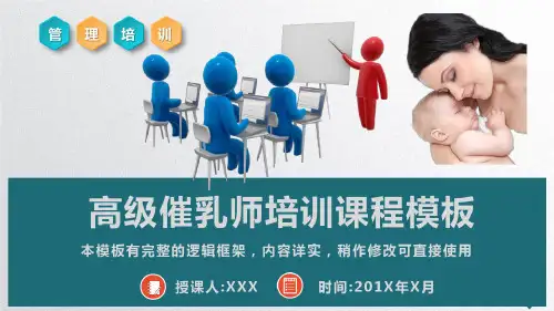 高级催乳师培训课程PPT模板(推荐)